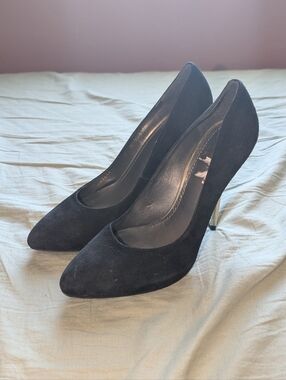 NWOT Stuart Weitzman Leopard Print Suede Stiletto W7 Black/Brown